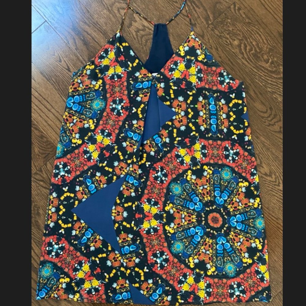 Alice + Olivia Fierra Y Back Tank Dress